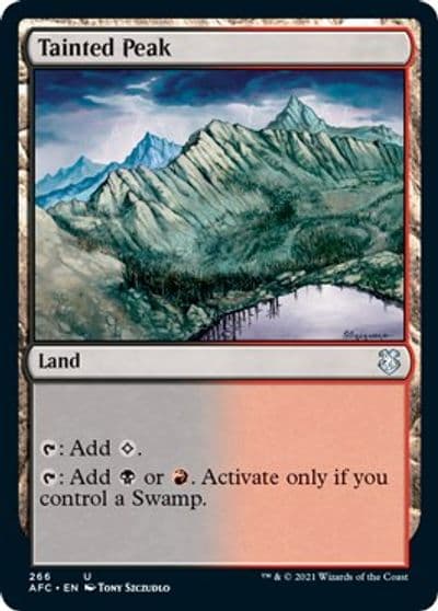 Tainted Peak Commander: Adventures in the Forgotten Realms Magic card