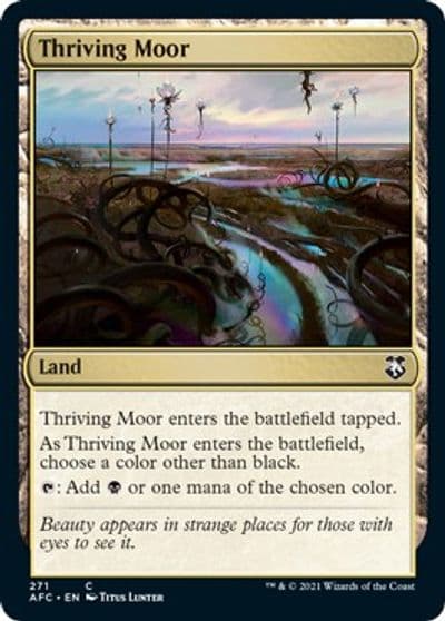 Thriving Moor Commander: Adventures in the Forgotten Realms Magic card