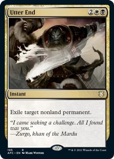 Utter End Commander: Adventures in the Forgotten Realms Magic card