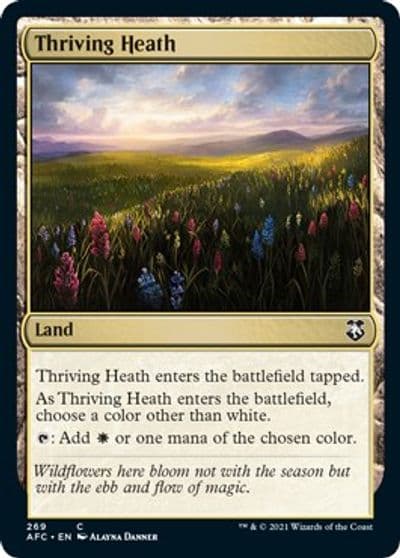 Thriving Heath Commander: Adventures in the Forgotten Realms Magic card