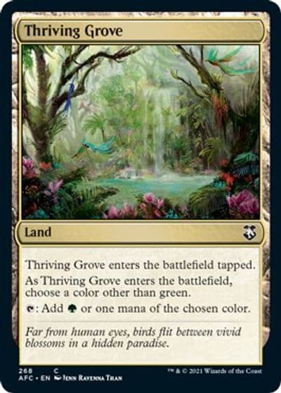 Thriving Grove Commander: Adventures in the Forgotten Realms Magic card