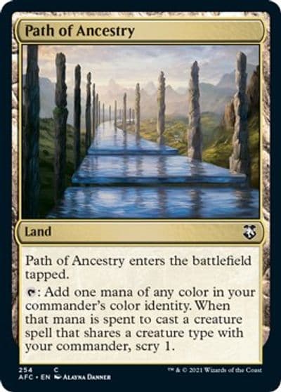 Path of Ancestry Commander: Adventures in the Forgotten Realms Magic card