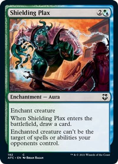 Shielding Plax Commander: Adventures in the Forgotten Realms Magic card