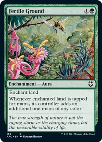 Fertile Ground Commander: Adventures in the Forgotten Realms Magic card