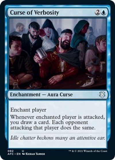 Curse of Verbosity Commander: Adventures in the Forgotten Realms Magic card