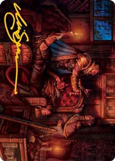 Long Rest Art Card Gold Stamped Signature Art Series: Adventures in the Forgotten Realms Magic card