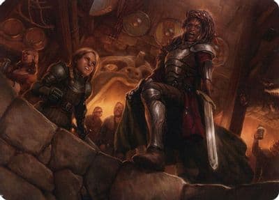Veteran Dungeoneer Art Card Art Series: Adventures in the Forgotten Realms Magic card