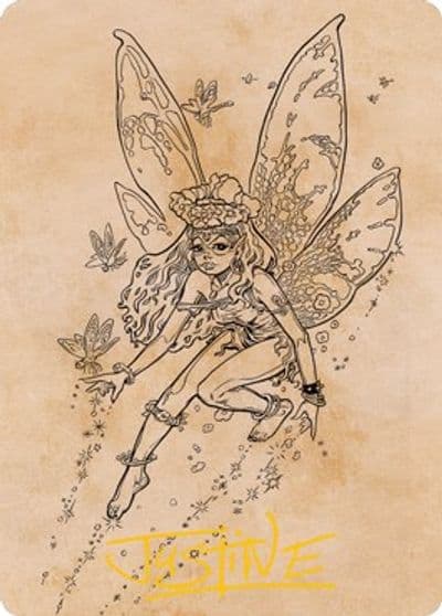 Pixie Guide Showcase Art Card Gold Stamped Signature Art Series: Adventures in the Forgotten Realms Magic card