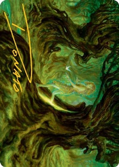 Neverwinter Dryad Art Card Gold Stamped Signature Art Series: Adventures in the Forgotten Realms Magic card