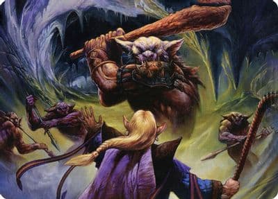 Den of the Bugbear 34 81 Art Card Art Series: Adventures in the Forgotten Realms Magic card