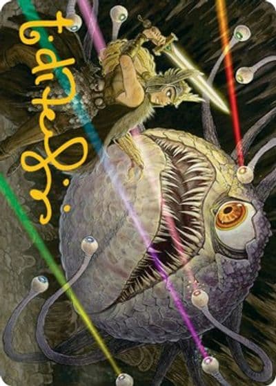 Hive of the Eye Tyrant Art Card Gold Stamped Signature Art Series: Adventures in the Forgotten Realms Magic card