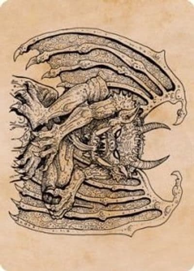 Cloister Gargoyle Showcase Art Card Art Series: Adventures in the Forgotten Realms Magic card