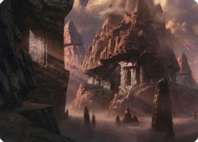 Mountain 62 81 Art Card Art Series: Adventures in the Forgotten Realms Magic card