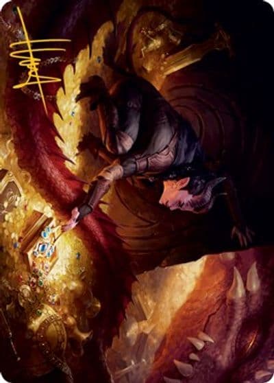 Hoard Robber Art Card Gold Stamped Signature Art Series: Adventures in the Forgotten Realms Magic card