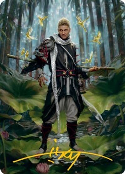 Grand Master of Flowers Art Card Gold Stamped Signature Art Series: Adventures in the Forgotten Realms Magic card