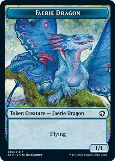 Faerie Dragon Token Adventures in the Forgotten Realms Magic card