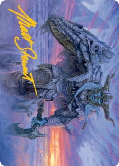 Frost Giant Art Card Gold Stamped Signature Art Series: Adventures in the Forgotten Realms Magic card