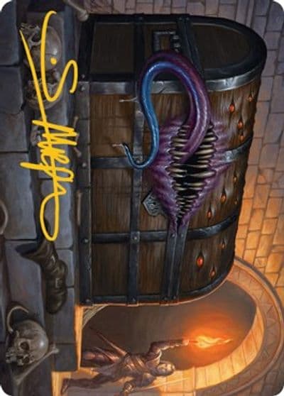 Mimic Art Card Gold Stamped Signature Art Series: Adventures in the Forgotten Realms Magic card