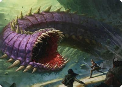 Purple Worm Art Card Art Series: Adventures in the Forgotten Realms Magic card