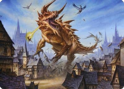 Tarrasque Art Card Art Series: Adventures in the Forgotten Realms Magic card