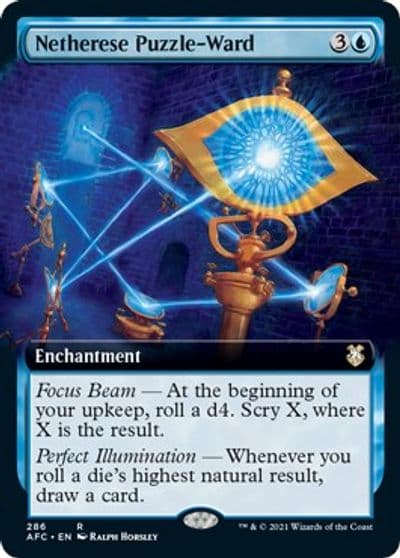 Netherese Puzzle Ward Extended Art Commander: Adventures in the Forgotten Realms Magic card