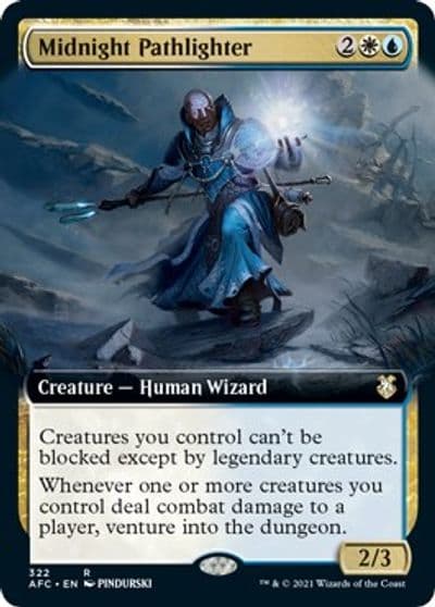 Midnight Pathlighter Extended Art Commander: Adventures in the Forgotten Realms Magic card