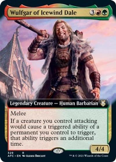 Wulfgar of Icewind Dale Extended Art Commander: Adventures in the Forgotten Realms Magic card