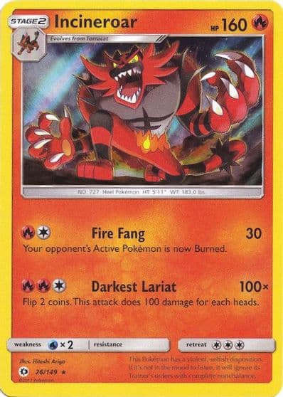 Incineroar (Water Web Holo) Miscellaneous Cards & Products Pokemon card