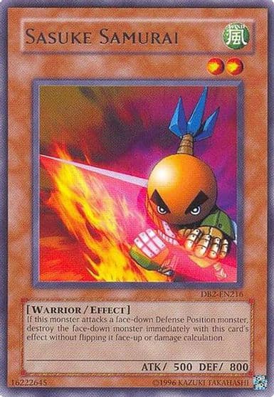 Sasuke Samurai Dark Beginning 2 Yu-Gi-Oh! card