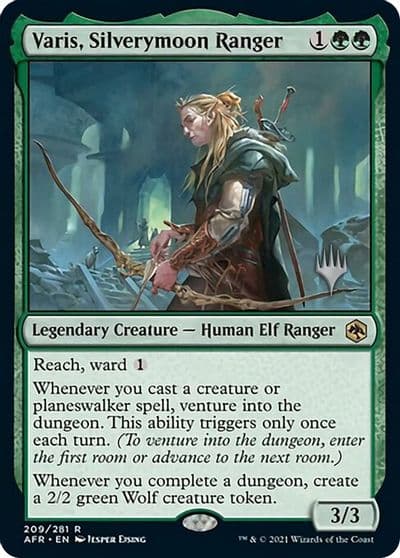 Varis Silverymoon Ranger Promo Pack: Adventures in the Forgotten Realms Magic card