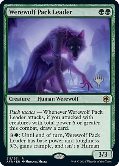 Werewolf Pack Leader Promo Pack: Adventures in the Forgotten Realms Magic card