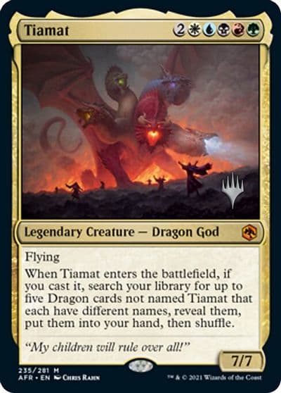 Tiamat Promo Pack: Adventures in the Forgotten Realms Magic card