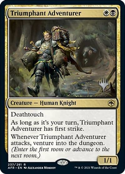 Triumphant Adventurer Promo Pack: Adventures in the Forgotten Realms Magic card