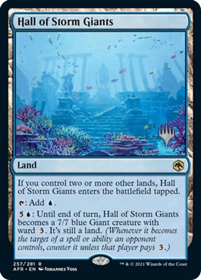 Hall of Storm Giants Promo Pack: Adventures in the Forgotten Realms Magic card
