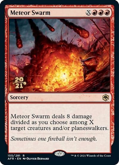 Meteor Swarm Prerelease Cards Magic card