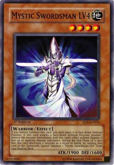 Mystic Swordsman LV4 Structure Deck: Warrior's Triumph Yu-Gi-Oh! card