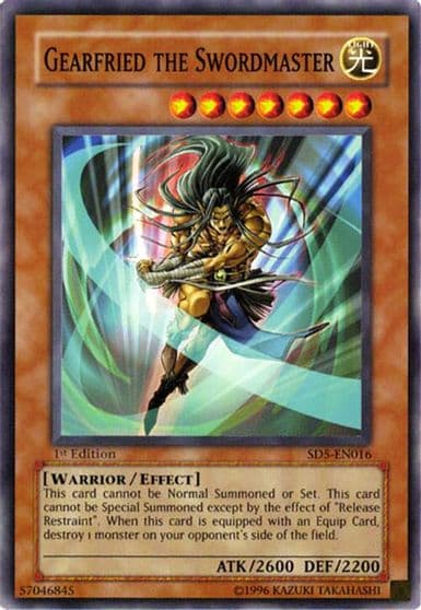 Gearfried the Swordmaster Structure Deck: Warrior's Triumph Yu-Gi-Oh! card