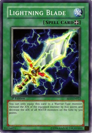 Lightning Blade Structure Deck: Warrior's Triumph Yu-Gi-Oh! card