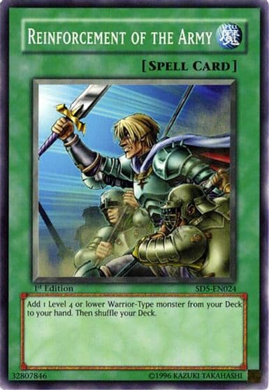Reinforcement of the Army Structure Deck: Warrior's Triumph Yu-Gi-Oh! card
