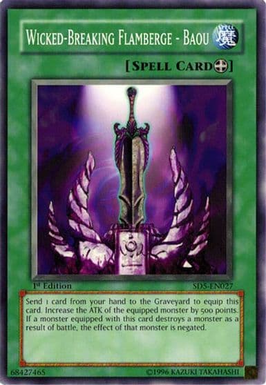 Wicked Breaking Flamberge Baou Structure Deck: Warrior's Triumph Yu-Gi-Oh! card