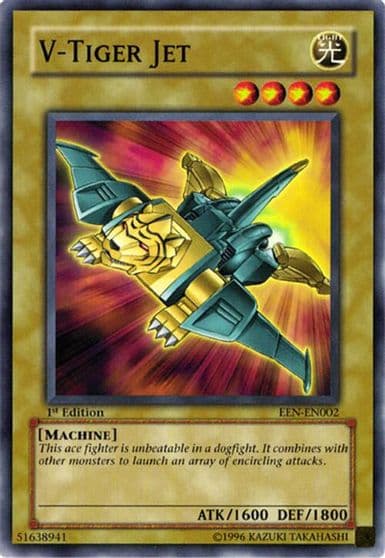 V Tiger Jet Elemental Energy Yu-Gi-Oh! card