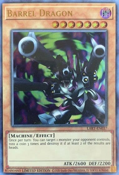 Barrel Dragon The Lost Art Promotion Yu-Gi-Oh! card