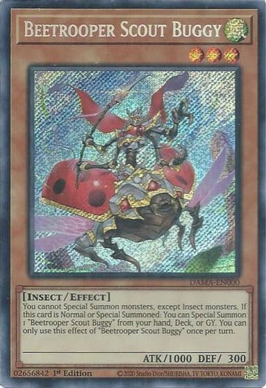 Beetrooper Scout Buggy Dawn of Majesty Yu-Gi-Oh! card