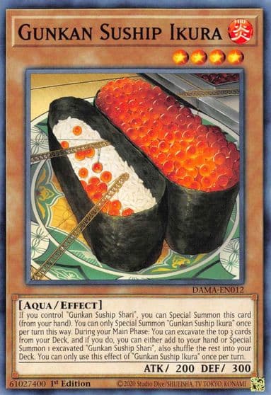 Gunkan Suship Ikura Dawn of Majesty Yu-Gi-Oh! card