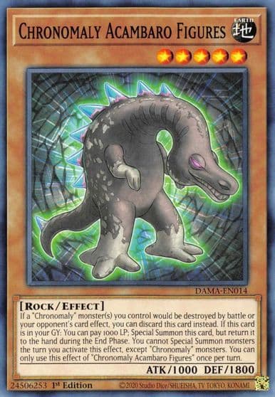 Chronomaly Acambaro Figures Dawn of Majesty Yu-Gi-Oh! card