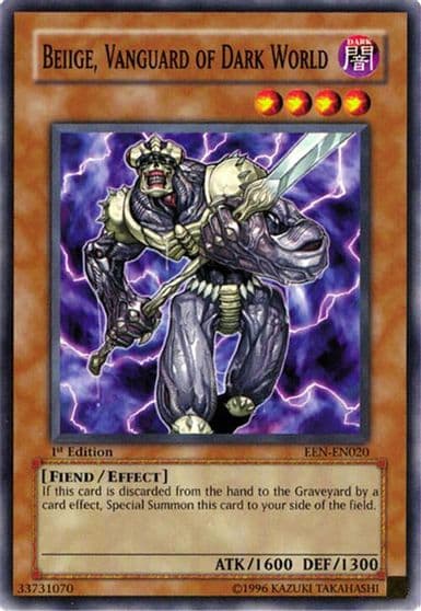Beiige Vanguard of Dark World Elemental Energy Yu-Gi-Oh! card