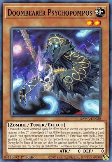 Doombearer Psychopompos Dawn of Majesty Yu-Gi-Oh! card