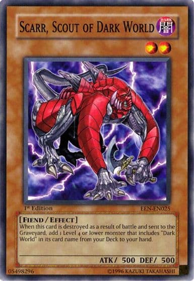 Scarr Scout of Dark World Elemental Energy Yu-Gi-Oh! card
