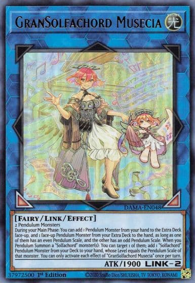 GranSolfachord Musecia Dawn of Majesty Yu-Gi-Oh! card
