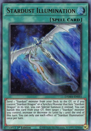 Stardust Illumination Dawn of Majesty Yu-Gi-Oh! card